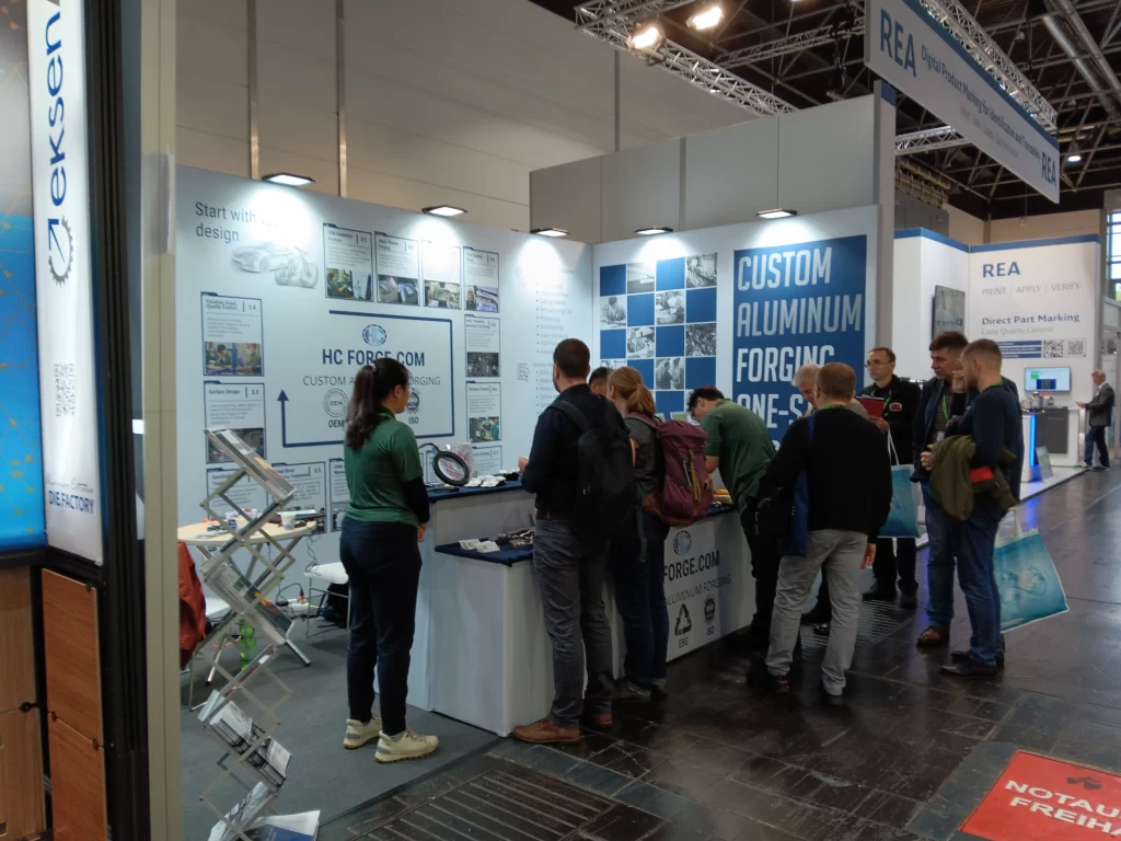 a group of people standing in a room